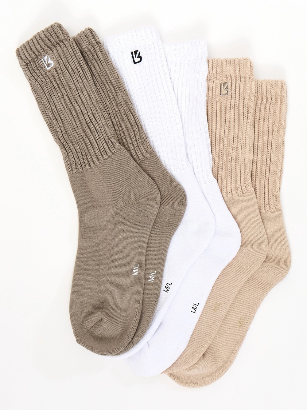BuffBunny 3-Pack Scrunch Socks